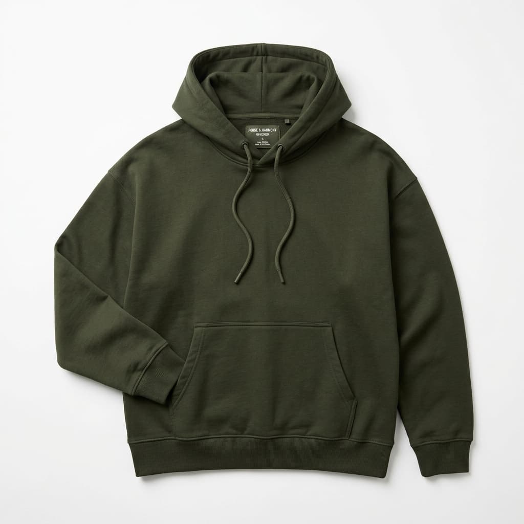 Hoodie Olive Oversize