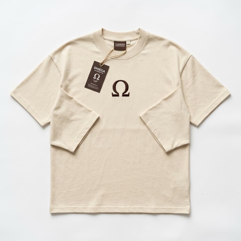 T-Shirt Omega Signature Beige